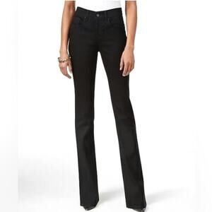 Style & Co Black Boot Leg Denim Jean Bootcut High Rise Classic Stretch Fit 12